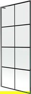 Mexen Next L параван за вана 1-крил 80 x 150 см, черен десен, gun metal - 895-080-000-03-77-95