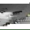 Mexen Next L параван за вана 1-крил 80 x 150 см, черен десен, gun metal - 895-080-000-03-77-95