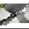 Мексен Монтана свободностояща вана 180 x 80 см, бяла, оттичане gun metal - 52011808000-95