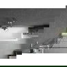 Mexen Next L параван за вана 1-крилен 70 x 150 см, черен орнамент, матиран никел - 895-070-000-03-77-97