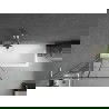 Mexen Next L стъклен параван за вана с 1 крило 80 x 150 см, черен модел, четкован никел - 895-080-000-03-77-97