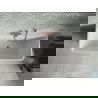 Mexen Volta свободностояща стена 170 x 75 см, бяла/черна, отвод розово злато - 51131707575-60