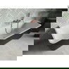 Mexen Volta свободностояща стена 170 x 75 см, бяла/черна, месинг, шлифован - 51131707575-65
