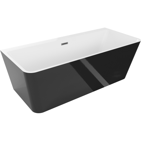 Mexen Volta самостоятелно стояща вана до стената 170 x 75 см, бяла/черна,