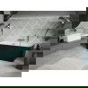 Mexen Volta свободно стояща стена 170 x 75 см, бяла/черна, отвод за вода gun gray четкан - 51131707575-66
