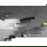 Mexen Next L параван за вана, 1-крилов 50 x 150 cm, ивици, хром - 895-050-000-03-09-01