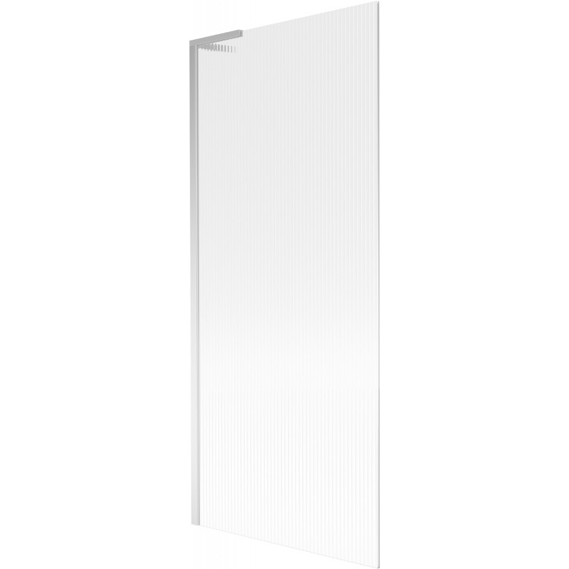 Mexen Next L параван за вана 1-крилен 80 х 150 см, ивици, хром - 895-080-000-03-09-01