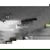 Mexen Next L параван за вана 1-крилен 90 x 150 см, ивици, хром - 895-090-000-03-09-01