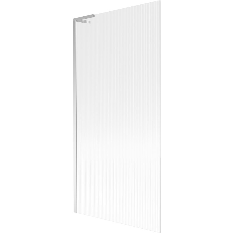 Mexen Next L параван за вана с 1 крило 90 x 150 cm, райе, хром - 895-090-000-03-09-01