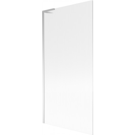 Mexen Next L параван за вана с 1 крило 90 x 150 cm, райе, хром - 895-090-000-03-09-01
