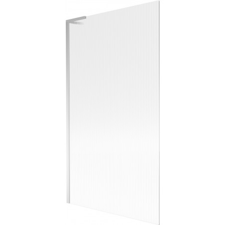 Mexen Next L параван за вана 1-крилен 100 x 150 cm, райета, хром - 895-100-000-03-09-01