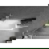 Mexen Next L параван за вана с 1 крило 70 x 150 см, пръстени, бял - 895-070-000-03-09-20