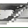 Mexen Montana свободностояща вана 180 x 90 см, бяла, преливник gun gray четка - 52011809000-66