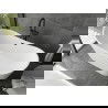 Mexen Montana свободностояща вана 180 x 90 см, бяла, черен преливник - 52011809000-70