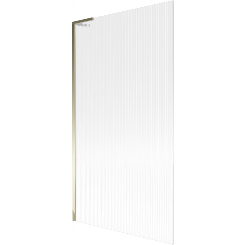 Mexen Next L параван за вана, 1-крилов, 100 x 150 см, райета, златист - 895-100-000-03-09-50