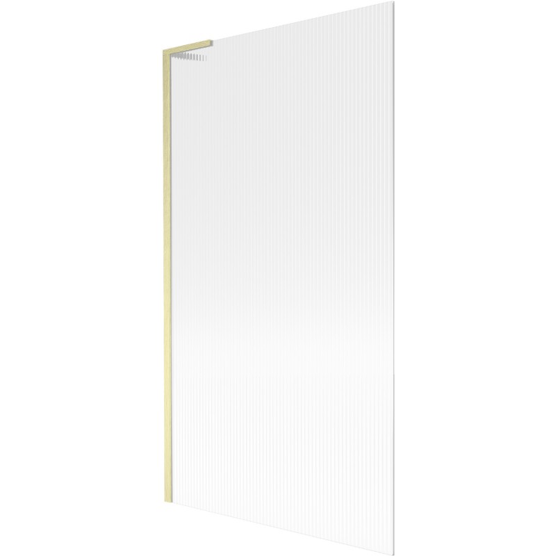 Mexen Next L параван за вана с 1 крило 100 x 150 см, райета, златно матово - 895-100-000-03-09-55