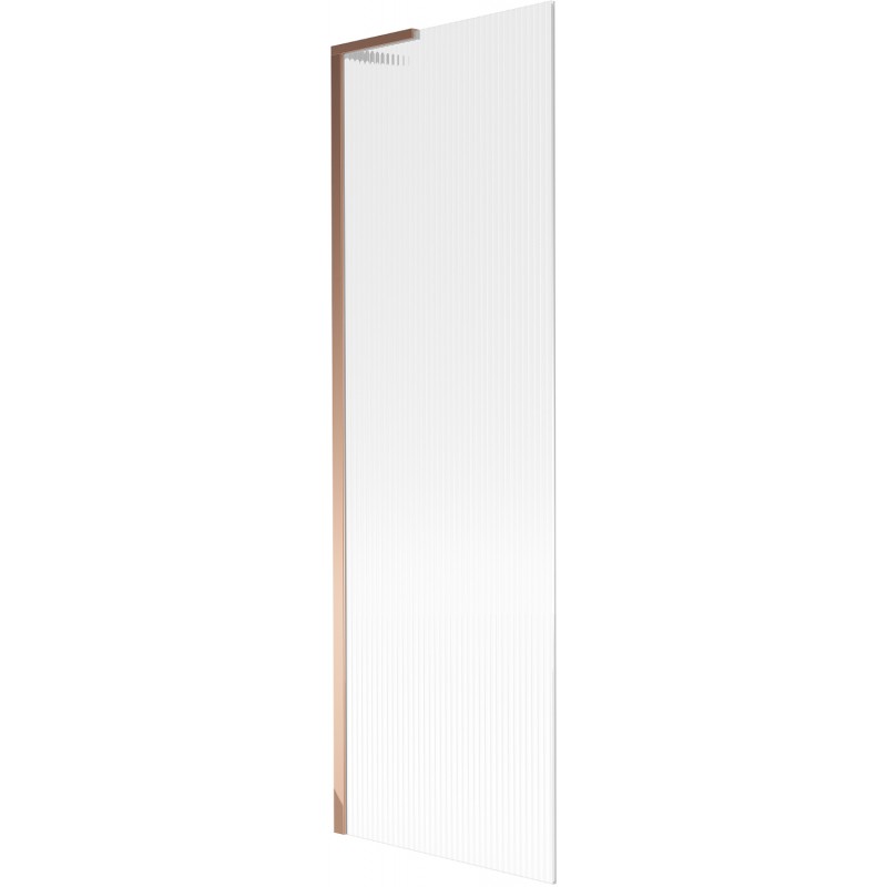 Mexen Next L параван за вана с 1 крило 60 x 150 см, райета, розово злато - 895-060-000-03-09-60