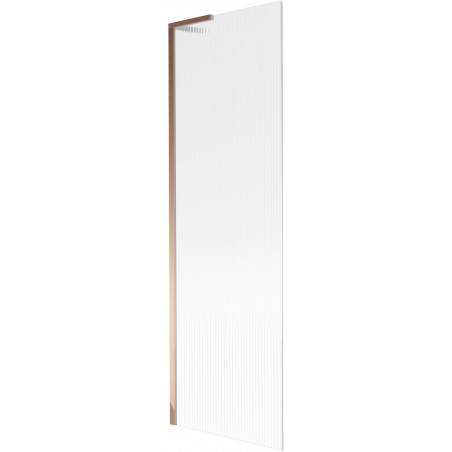 Mexen Next L параван за вана с 1 крило 60 x 150 см, райета, розово злато - 895-060-000-03-09-60