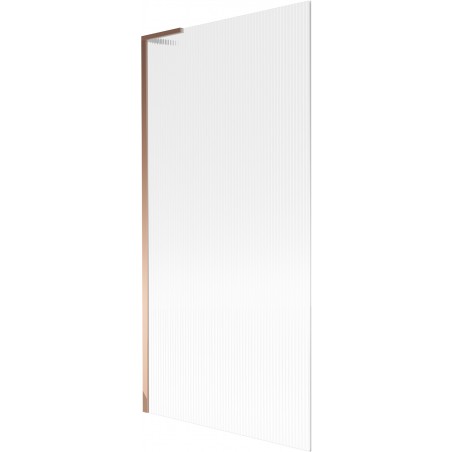 Mexen Next L параван за вана 1-крилов 90 x 150 cm, райета, розово злато - 895-090-000-03-09-60