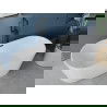 Мексен Луна свободностояща вана 160 x 75 см, бяла, черен отвод - 52031607500-70