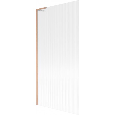 Mexen Next L параван за вана 1-крилен 90 x 150 cm, рае, матирана мед - 895-090-000-03-09-65