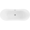Mexen Celia свободностояща вана 170 x 75 cm, бяла, черен преливник - 52331707500-70