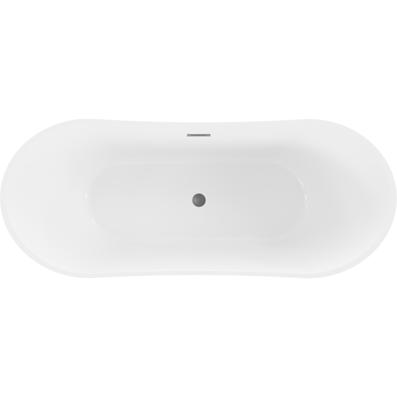 Mexen Celia свободностояща вана 170 x 75 см, бяла, прелив gun metal - 52331707500-95