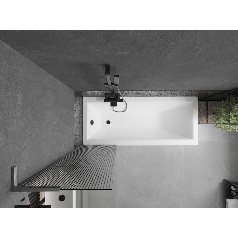 Mexen Next L параван за вана с 1 крило 50 x 150 см, райета, пистолетно сиво четкано - 895-050-000-03-09-66