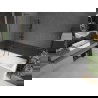 Mexen Next L параван за вана, 1-крилен 60 x 150 см, райе, четкаво сив мат - 895-060-000-03-09-66