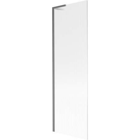Mexen Next L екран за вана 1-крило 60 x 150 cm, ивици, четка сив пистолет - 895-060-000-03-09-66