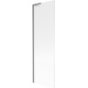 Mexen Next L екран за вана 1-крило 60 x 150 cm, ивици, четка сив пистолет - 895-060-000-03-09-66