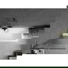 Mexen Next L параван за вана, 1-крилен 60 x 150 см, райе, четкаво сив мат - 895-060-000-03-09-66
