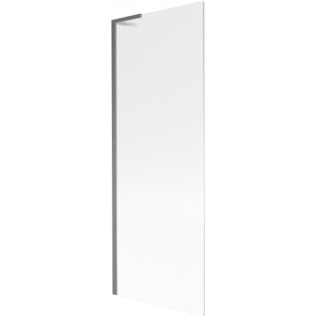Mexen Next L сгъваем параван за вана 1-крилен 70 x 150 см, ивички, четка gun gray - 895-070-000-03-09-66
