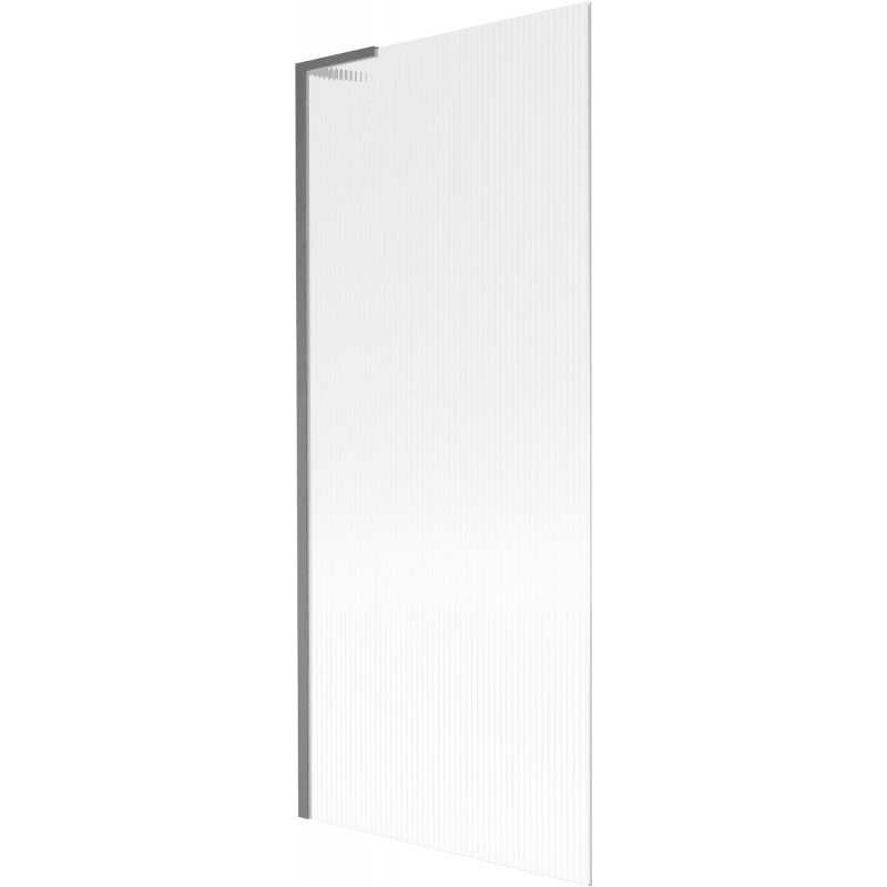 Mexen Next L параван за вана с 1 крило 80 x 150 см, ивици, четка Gun Gray - 895-080-000-03-09-66
