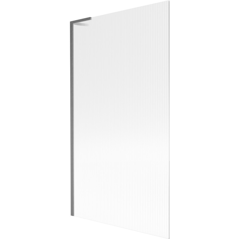 Mexen Next L параван на вана еднокрилен 100 x 150 cm, райета, модерно сиво матирано - 895-100-000-03-09-66