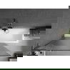 Mexen Next L параван за вана с 1 крило 100 x 150 см, ивици, четка gun сиво - 895-100-000-03-09-66
