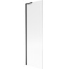 Mexen Next L екран за вана 1-крилен 60 x 150 см, ивици, черен - 895-060-000-03-09-70