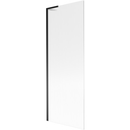 Mexen Next L параван за баня с едно крило 70 x 150 см, ивици, черен - 895-070-000-03-09-70