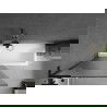 Mexen Next L Вана душ параван 1-крило 90 x 150 см, ивици, черен - 895-090-000-03-09-70