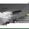 Mexen Next L параван за вана 1-крилен 100 x 150 см, ивици, черен - 895-100-000-03-09-70