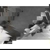 Mexen Next L параван за вана 1-крилен 50 x 150 см, райета, gun metal - 895-050-000-03-09-95