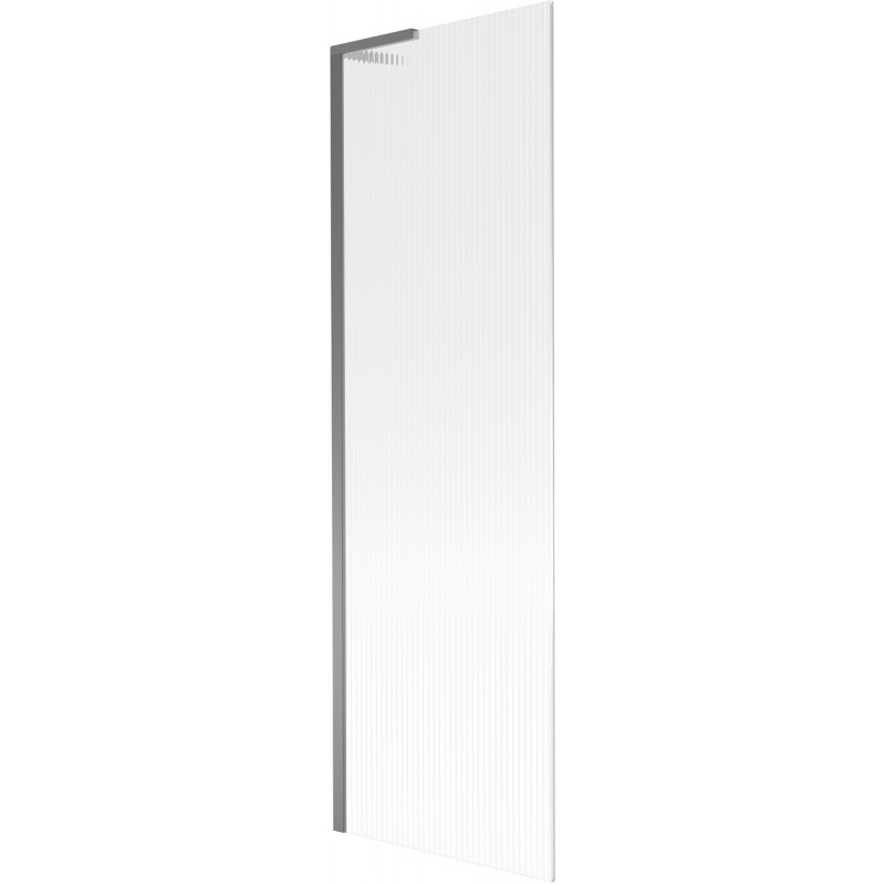 Mexen Next L плъзгаща се преграда за вана 1-крила 60 x 150 см, ивици, gun metal - 895-060-000-03-09-95