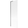Mexen Next L плъзгаща се преграда за вана 1-крила 60 x 150 см, ивици, gun metal - 895-060-000-03-09-95