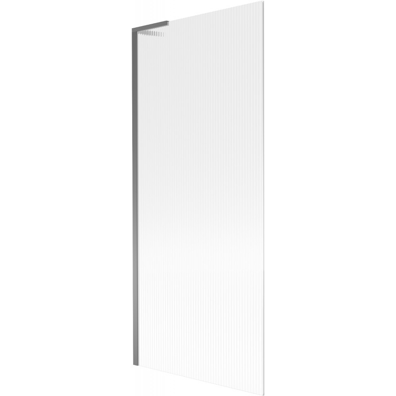 Mexen Next L параван за вана, 1-крилен, 80 x 150 см, ивици, gun metal - 895-080-000-03-09-95