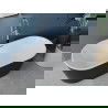 Mexen Luna свободно стояща вана 170 x 80 см, бяла/черна, хромиран преливник - 52031708075-01