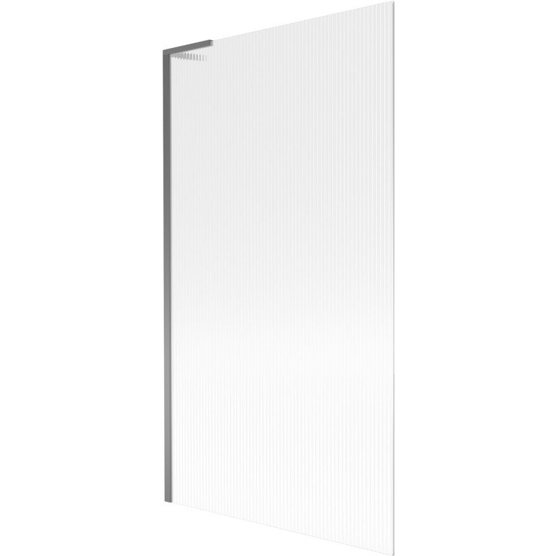 Mexen Next L параван за вана 1-крилен 100 x 150 см, райета, оръжеен метал - 895-100-000-03-09-95