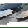 Mexen Luna свободностояща вана 180 x 80 см, бяла/черна, с brushed месинг отводнител - 52031808075-65