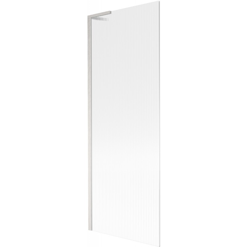 Mexen Next L параван за вана единичен 70 x 150 cm, ивици, матов никел - 895-070-000-03-09-97