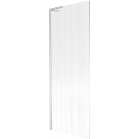 Mexen Next L параван за вана единичен 70 x 150 cm, ивици, матов никел - 895-070-000-03-09-97