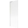 Mexen Next L параван за вана единичен 70 x 150 cm, ивици, матов никел - 895-070-000-03-09-97